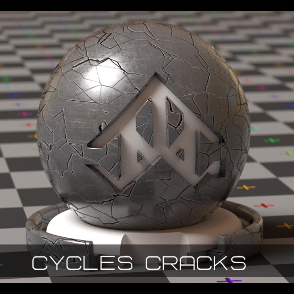 Cycles Procedural Cracks/Scratches with Worn Edges preview image 1